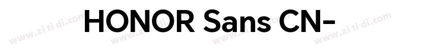 华为荣耀字体HONOR Sans CN字体转换